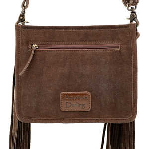 Bolso Bandolera de Cuero Genuino de la Mejor Calidad, Estilo Vintage, para Mujer, Moda Occidental de Verano, Ante, Individual, para Invierno y Otoño - Product Image 3