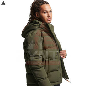 Veste matelassée à capuche coupe-vent écologique de qualité supérieure pour homme, imperméable, respirante, manteau d'hiver, poche avant, haute qualité - Product Image 4