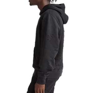 เสื้อสเวตเตอร์ลำลองมีฮู้ดผ้าฝ้ายขนแกะมีฮู้ดปรับได้มีกระเป๋าพิมพ์โลโก้แฟชั่น - Product Image 5