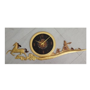 Reloj de pared multicolor de Metal decorativo para sala de estar, decoración de lujo para el hogar, arte de pared colgante de pared - Product Image 6