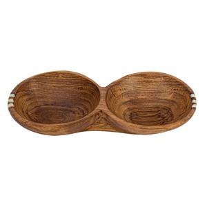 Bol en bois artisanal avec rayures en bois riche Bol décoratif élégant pour la décoration de la table à manger à la maison et une idée cadeau unique - Product Image 3
