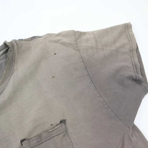 เสื้อยืดคอกลมทรงโอเวอร์ไซส์แบบครอป ผ้าฝ้าย 100% หนัก 220 กรัม ทรงบ็อกซี่ฟิต สไตล์วินเทจ ลุคย้อนยุค ซักแบบดิสเทรส สำหรับผู้ชาย รุ่น 2026 - Product Image 5