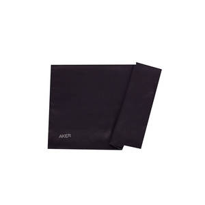 Fashion Scarves Set Black 55x155 Silk Cotton Satin Stole - Product Image 1
