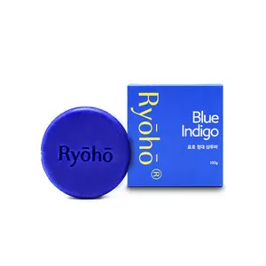 Barre de shampooing Ryoho Blue Indigo régule la sécrétion de sébum et convient au cuir chevelu gras en Corée Produit le plus vendu