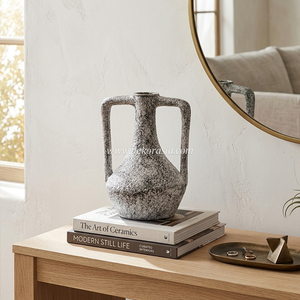 <b>Handmade</b> Rustic Ceramic Vase Collection Decorative <b>Pottery</b> Flower Vase for Home Living Room Decoration - Product Image 2