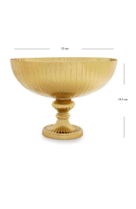ชามโลหะตกแต่งพร้อมขาตั้งของตกแต่งบ้านที่หรูหรา - Product Image 5