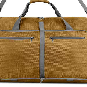 Venta caliente grandes bolsas de lona de viaje plegables de moda durante la noche Weekender Gym Sports Kit para hombres y mujeres - Product Image 5