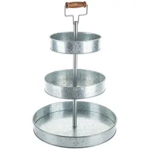Soporte de pastel único ecológico de Metal galvanizado para fiesta decorativo hecho a mano al por mayor última llegada Mesa clásica con estilo - Product Image 1