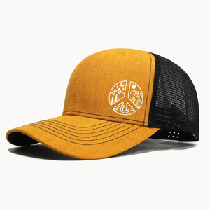 Richardson 112, sombrero de camionero de terciopelo de alta calidad, bordado de malla en la espalda, Camuflaje desgastado, tamaño para niños, gorra de Montañismo de ciclismo personalizada - Product Image 4