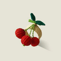 Palmito Fruitige Servet Ringen Zeegras Mand Met Handvat Voor Kind, Fruitmand Thuis Opslag & Organisatie Opbergmand