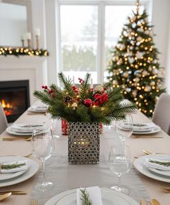 Vase carré en argent finition antique, idéal pour la décoration de bureau, la réception et l'espace de travail, provenance d'Inde - Product Image 3