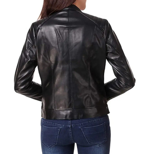 2025 High Quality Custom Breathable <b>Sheep</b> <b>Skin</b> Leather <b>Jackets</b> for Women Original Fashionable Winter Size <b>Jackets</b> OEM Service - Product Image 2