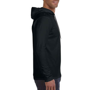 Sudaderas con capucha de manga larga de rendimiento de algodón para hombre Atlético ligero - Product Image 3