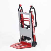 EmssRobot-MINI S Chariot d'escalier électrique pliable en aluminium léger avec deux roues et capacité de 80 kg, support OEM