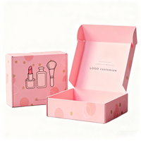 Emballages de cosmétiques en carton pliables avec logo imprimé personnalisé, matériaux recyclés, cadeau réutilisable pour les outils de maquillage