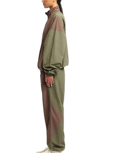 Design personnalisé Costume coupe-vent de haute qualité Prix de gros Tendance Hommes Coupe-vent OEM Ensemble deux-pièces personnalisé pleine longueur - Product Image 5
