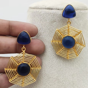 Pendientes colgantes de latón de alta calidad Sunspire, Perla de imitación, chapado en rodio, elegante diseño llamativo, moda personalizable - Product Image 1