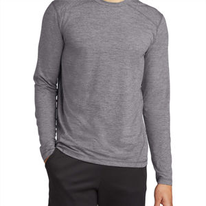 Camiseta Casual Personalizada de Manga Larga para Hombre, Algodón y Elastano, Logotipo Bordado, Diseño Nuevo, Estampado Personalizado con Letras, Venta al Por Mayor - Product Image 1