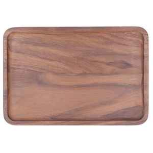 Bandeja para servir de madera rústica antigua con asas Diseño hecho a mano del fabricante de la India Exportador Productos artesanales de madera de bambú - Product Image 2