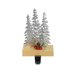 Haute qualité métal porte-bas de noël festif or étoile Santa traîneau renne vacances maison accessoire - Product Image 1