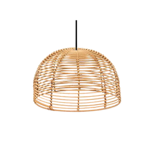 Lustre lanterne en rotin de bambou écologique, idéal pour l'éclairage de la maison et du jardin, fabriqué à la main pour un aspect naturel - Product Image 1