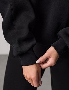 Sudadera de Forro Polar para Mujer, Estilo Urbano, Ecológica, Manga Larga, Tallas Grandes, al Mejor Precio - Product Image 2