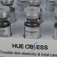 HUE OBSESS Crème hydratante pour le visage en ampoule professionnelle, acide hyaluronique, vitamine B5, vitamine E, algues marines, niacinamide, vitamine C - Anti-âge
