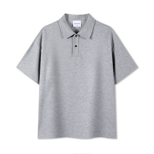 OEM 240gsm algodón tejido camisetas para hombres secado rápido verano manga corta logotipo personalizado impresión patrón sólido para Polo camiseta - Product Image 4