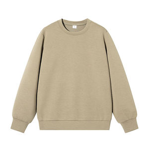 Sweats épais de couleur unie vierges Sweats personnalisés pour hommes Streetwear vierge personnalisé Sweats à col rond de luxe - Product Image 3