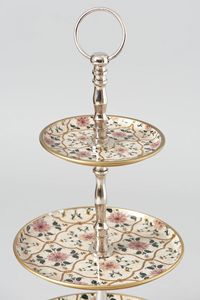 แท่นวางเค้กโลหะสีดำอุปกรณ์เสริมสำหรับงานแต่งงานอุปกรณ์ตกแต่งเค้กแบบรอยัลแฟนซี - Product Image 4