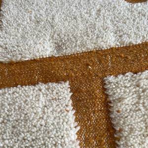 Designer White Color <b>Carpets</b> With Brown Patterned Dhurries 100% Cotton Material <b>Carpets</b> for Home Living Room and <b>Garden</b> Decor - Product Image 3