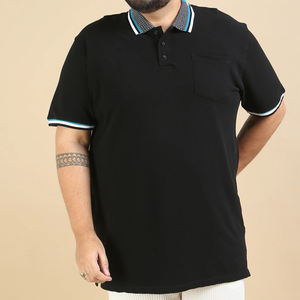 Polo de algodón de talla grande de alta calidad para hombre, logotipo personalizado y diseño de impresión, Polo de talla grande para hombre - Product Image 1