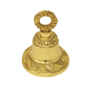 Campana de latón colgante de Metal pequeño de alta calidad hecha a mano superventas recuerdo decorativo de Navidad con diseño grabado - Product Image 6