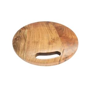 Planche à découper au fromage en bois Bloc à découper rond avec poignée pour hôtel et restaurant Planche à découper au fromage - Product Image 1