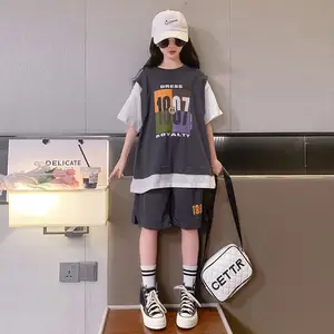 Wholesale New Style Casual Girls Clothing Set for Ages 6-17