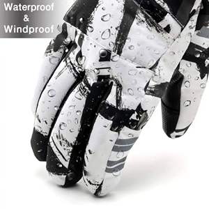 Fournisseur direct d'usine, gants de ski de qualité professionnelle, matériaux et couleurs demandés par les clients, gants de ski en cuir de haute qualité - Product Image 4