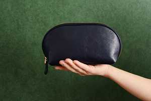 Mayorista indio de cuero genuino de cuero impermeable de viaje Kit de maquillaje Dopp organizador colgante bolsa de cosméticos para Unisex - Product Image 5