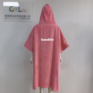 Poncho con capucha de secado rápido para adultos, toalla de playa, surf, surf, de alta calidad, barato de fábrica - Product Image 3