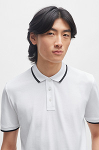 Camiseta Polo 100% algodón para hombre, servicio OEM, agregue su propio texto y diseño, camiseta Polo de Color sólido de Marfa International - Product Image 2