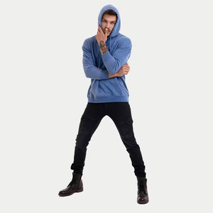 Nuevo diseño superventas hombres ácido lavado sudaderas con capucha bajo MOQ venta al por mayor hombres algodón mezclado ácido lavado sudaderas con capucha para la venta - Product Image 6