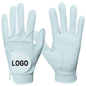 Anti Slip Golf <b>Glove</b> Cabretta Leather Sheep Skin White Piece Hand White Golf <b>Glove</b> Breathable Soft and Durable in Low Price - Product Image 1