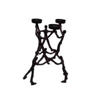 Sculptures d'arts muraux en métal au design moderne Vaisselle de danse de la plus haute qualité pour la décoration de l'espace de vie du bureau à domicile