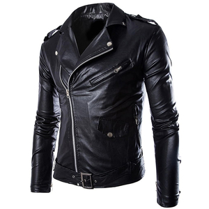 แจ็คเก็ตหนังวัวแท้สไตล์สตรีทขายดีสำหรับผู้ชาย แขนยาว ระบายอากาศ กันลม กันน้ำ - Product Image 5