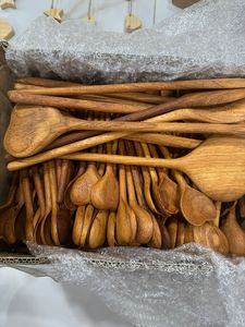 Cuillère en bois écologique pour cuisiner et servir Tailles personnalisées Prix de gros Expédition rapide - Product Image 5