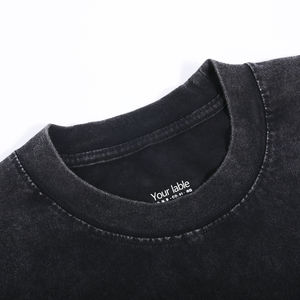 เสื้อยืดผู้ชายทรงโอเวอร์ไซส์ ผ้าคอตตอน 100% หนัก 300 กรัม ผ้าวอร์สเต็ด แห้งเร็ว สไตล์วินเทจลำลอง พร้อมลายกราฟิกแบบกำหนดเอง - Product Image 2