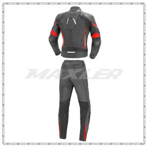 Traje de moto personalizado para mujer Logotipo de impresión personalizado Chaqueta de moto Traje de cuero Homologación CE Proceso homologado - Product Image 2