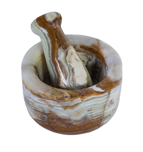 India Manufacturer Customized Marble Mortar and Pestle Grey Color <b>Kitchen</b> <b>Accessories</b> Handmade Hot Sale Product - Product Image 3