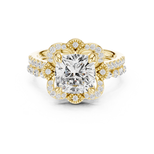 Bague en diamant délicat 10K pour vêtements quotidiens pour filles - Product Image 5