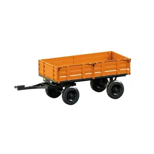 Farm machinery Small farm tractor mounted self dumping trailer 3ton dump trailer for sale