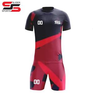 Venta al por mayor logotipo y diseño personalizado hombres jugador de fútbol kits de fútbol sublimación impresión fútbol uniforme - Product Image 3